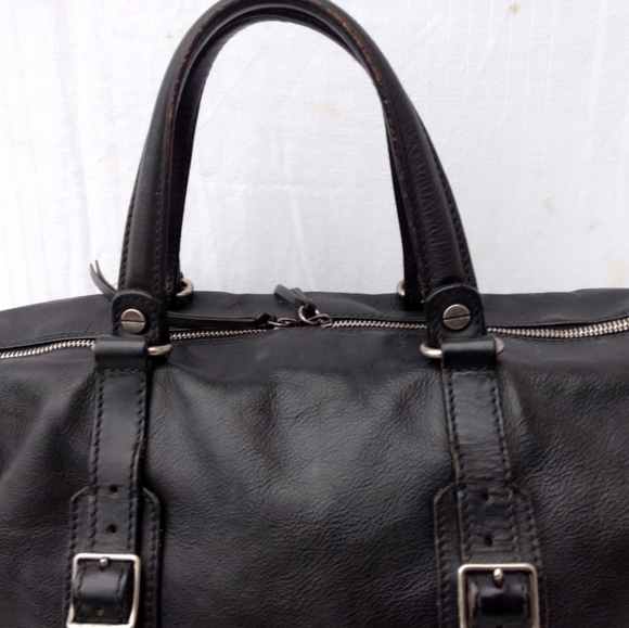 Luxury Balenciaga Oversized Black Leather City Bag/Satchel - Picture 3 of 10